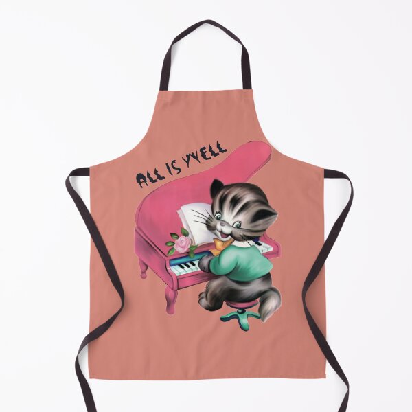 Item preview, ALL IS WELL Inspirational Pink Piano Playing Cat designed and sold by OneChange.