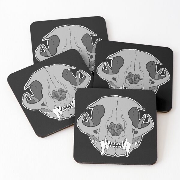 Item preview, Cat Skull designed and sold by TinkerandBone.
