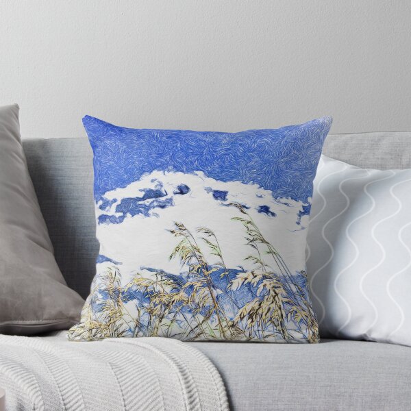 Item preview, Blue skies over a field of gold designed and sold by Christine Sternfels.
