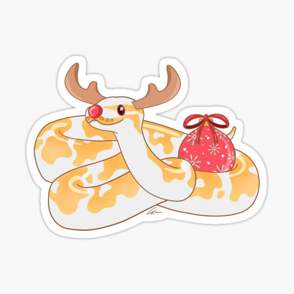 Item preview, Albino ball python, Christmas edition! II designed and sold by anacecilia.