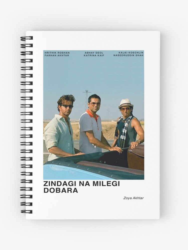 Bagwati - Zindagi Na Milegi Dobara Spiral Notebook for Sale by  •°¤*☆*¤°Bollywood °¤*☆*¤°•