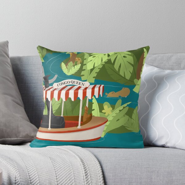 Cruising the jungle Throw Pillow