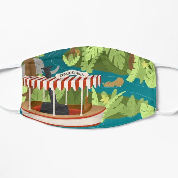 Cruising the jungle Flat Mask