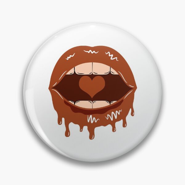 Item preview, Dripping Lips Brown Color designed and sold by MisPuHoney.