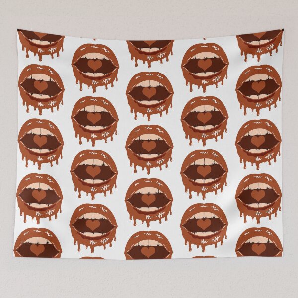 Item preview, Dripping Lips Brown Color designed and sold by MisPuHoney.