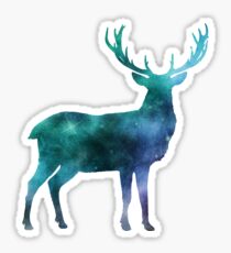 Galaxy Deer Sticker