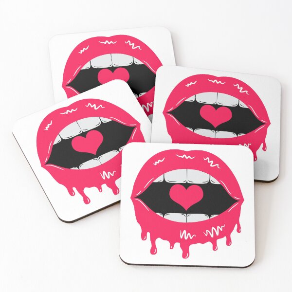Item preview, Dripping Lips Pink Color designed and sold by MisPuHoney.