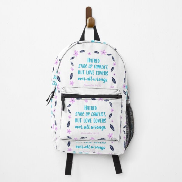 Item preview, Hatred stirs up conflict, but love covers over all wrongs, Proverbs 10:12 designed and sold by bugtalk.