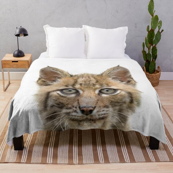 Item preview, Baby Bobcat Art Print by Zouzounio art designed and sold by zouzounioart.