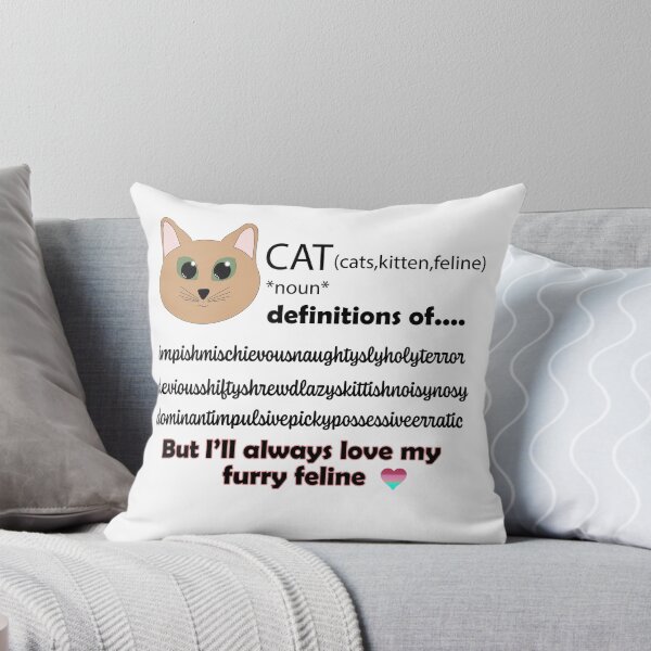 Item preview, Cat illustration of definitions of a feline designed and sold by With My Hands By K.