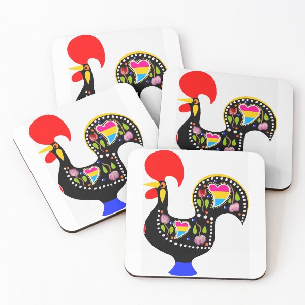Item preview, pansexual flag rooster designed and sold by sofialopes.