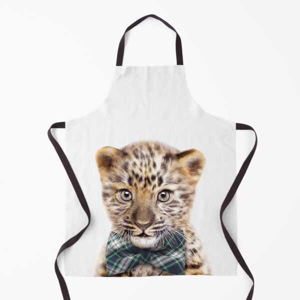 Item preview, Baby Leopard With Bow Tie, Baby Animals Art Print by Synplus designed and sold by synplus.