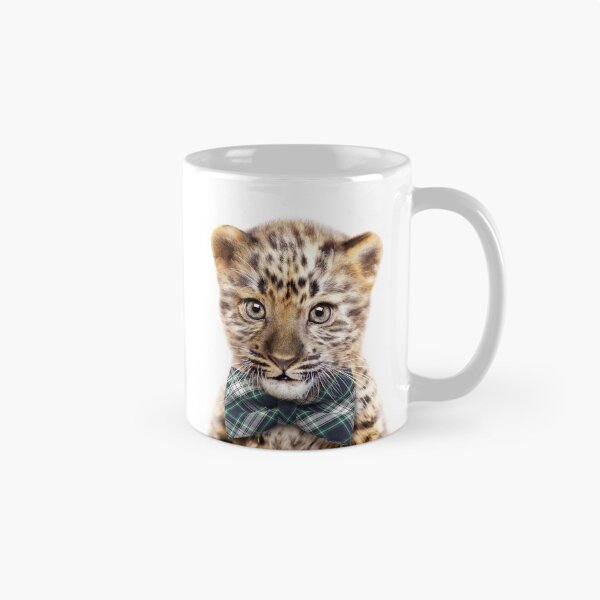 Item preview, Baby Leopard With Bow Tie, Baby Animals Art Print by Synplus designed and sold by synplus.