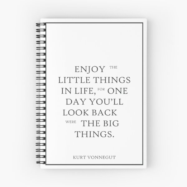 Item preview, Kurt Vonnegut Enjoy The Little Things 34 designed and sold by vividpixelusa.