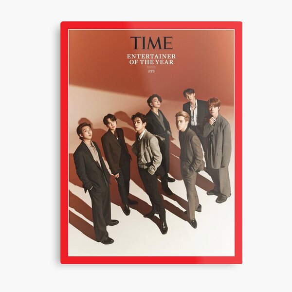 BTS TIME Magazine Cover Metal Print