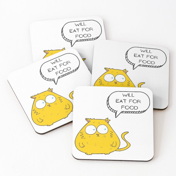 Item preview, Cute Cat Will Eat For Food designed and sold by WhatTheWorld.