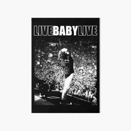 Live Baby Live Halftone Art Board Print