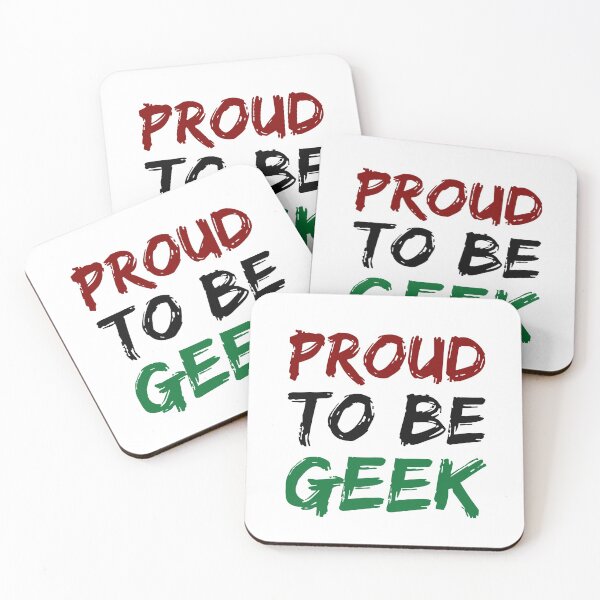 Item preview, Proud To Be Geek designed and sold by GeekHeadDesigns.
