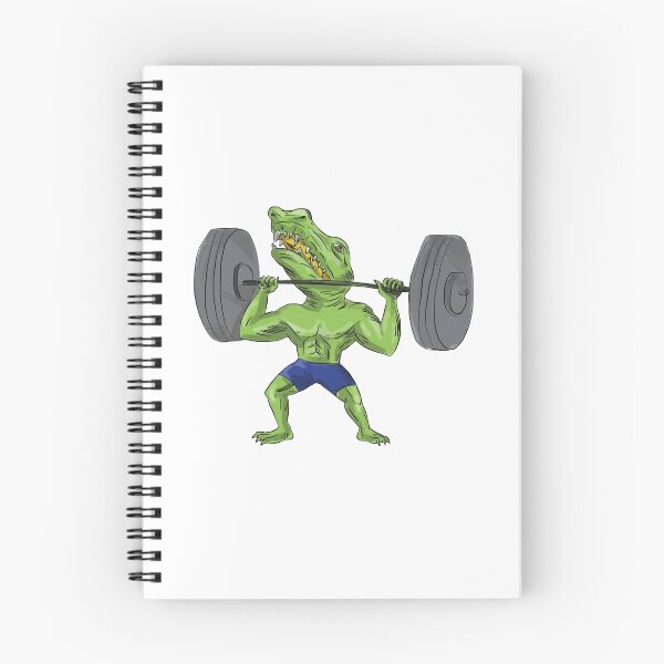 Item preview, Sobek Weightlifter Lifting Barbell Caricature designed and sold by patrimonio.
