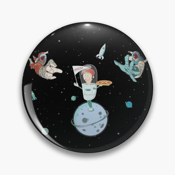Item preview, Two Astronauts Reaching Pizza designed and sold by artado.