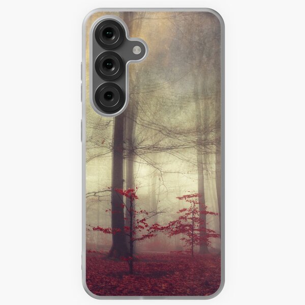 Item preview, Little Red Trees - Foggy Forest designed and sold by Dyrk Wyst Redbubble Shop.