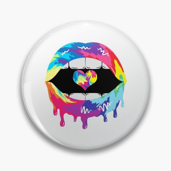 Artikelvorschau, Regenbogen tropfende Lippen entworfen und verkauft von MisPuHoney.