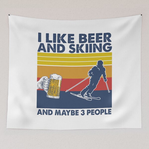 Item preview, i like beer and skiing and maybe 3 people designed and sold by Adolfo114.