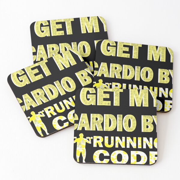 Item preview, I Get My Cardio By Running Code designed and sold by ilias13.