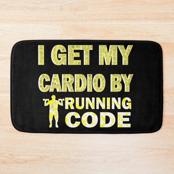 Item preview, I Get My Cardio By Running Code designed and sold by ilias13.