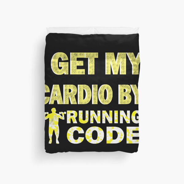 Item preview, I Get My Cardio By Running Code designed and sold by ilias13.