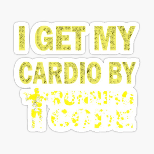 Item preview, I Get My Cardio By Running Code designed and sold by ilias13.