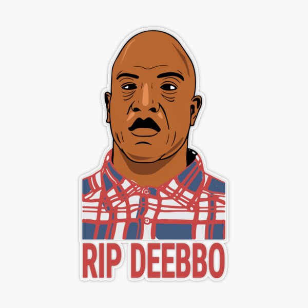 deebo with bike. Sticker for Sale by traq59