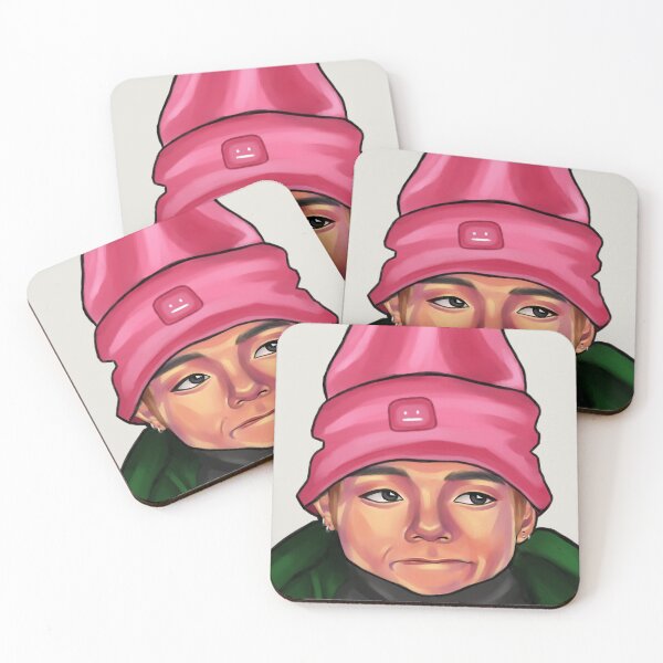 Item preview, Pink Beanie Taehyung designed and sold by dafforene.