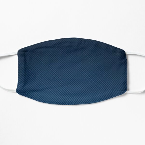 Carbon Fibre Blue Flat Mask