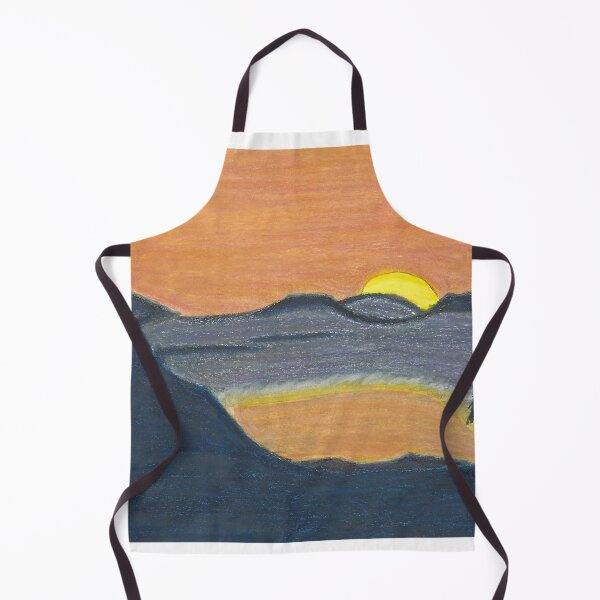 Item preview, Simplistic Sunset Behind a Ridge with Orange Hued Sky designed and sold by AliCatOriginals.
