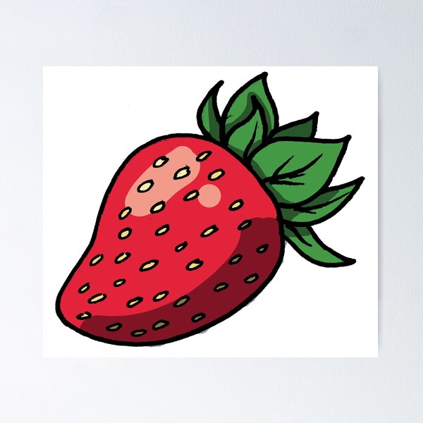 Item preview, Una fresa roja designed and sold by CecyLL.