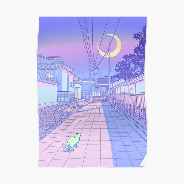 Pastel Japan Poster