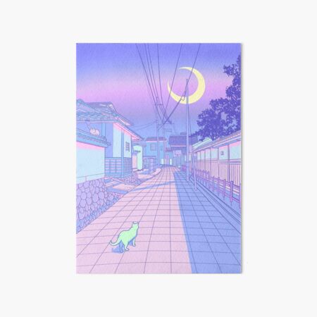 Pastel Japan Art Board Print