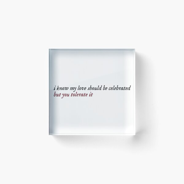 Item preview, tolerate it lyric designed and sold by comingofage.