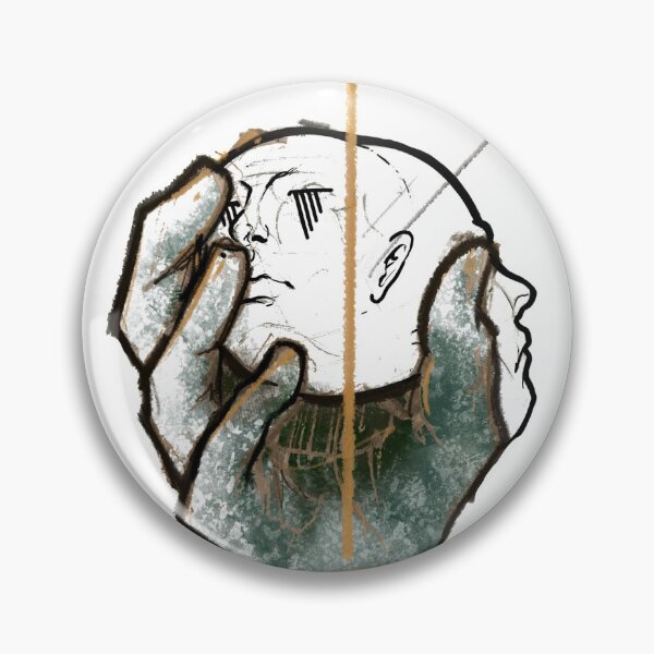 Item preview, Enable Me - head in hand cool abstract concept drawing designed and sold by RubyStudiosLB.