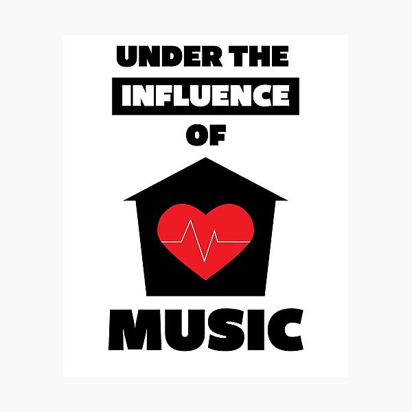 Item preview, Under the Influence of House Music designed and sold by Ricardo Landeros.