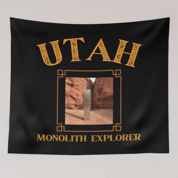 Item preview, Monolith Explorer Utah Desert Alien Sculpture Utah Monolith Expedition Explorer designed and sold by GarciaSharkey.