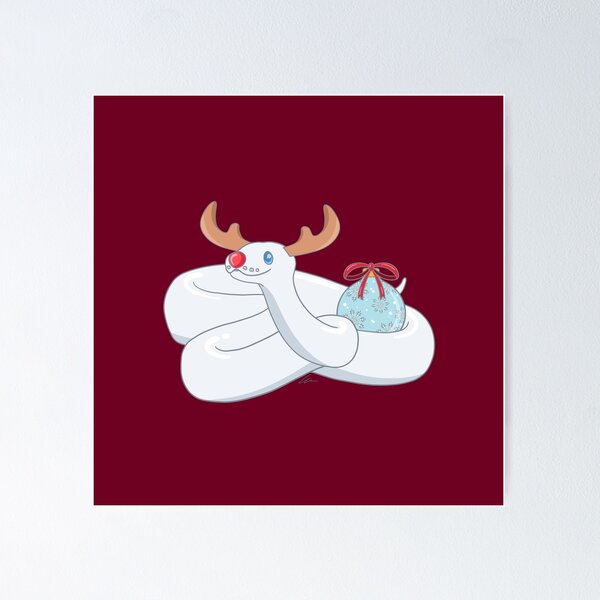 Item preview, Blue-Eyed Leucistic ball python, Christmas edition! designed and sold by anacecilia.
