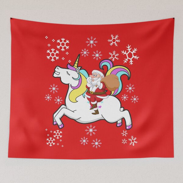 Item preview, Santa Riding A Unicorn designed and sold by Rpgpbp.