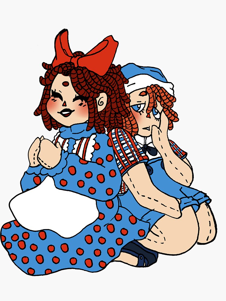 Ragamuffins / Raggedy Ann & Andy Letters Scrapbook Stickers