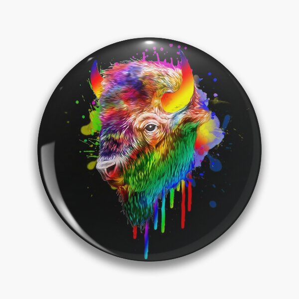 Artikelvorschau, Aquarell Bison Geschenk entworfen und verkauft von eiwo87.