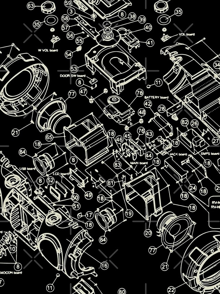 Thumbnail 4 of 4, iPhone Case, Exploded View Technology  designed and sold by monoRad.