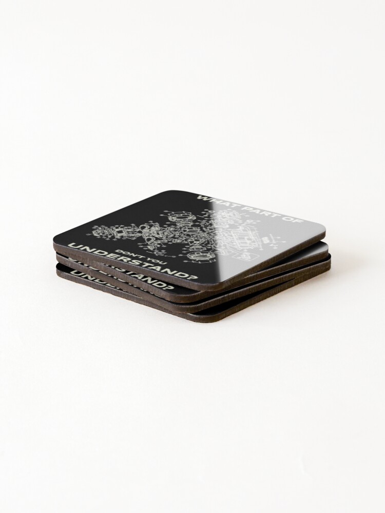 Thumbnail 4 of 5, Coasters (Set of 4), Exploded View Technology designed and sold by monoRad.