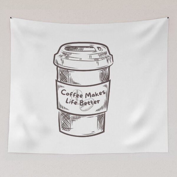 Item preview, Coffee Makes Life Better designed and sold by pintsandquarts.
