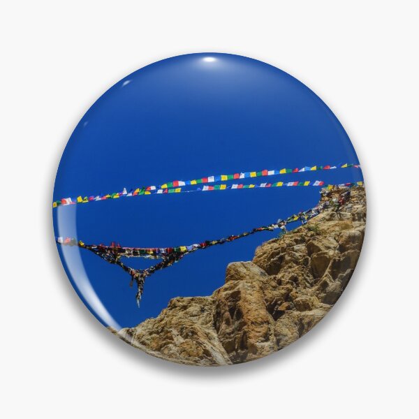 Item preview, Magical mountain and tibetan prayer flags  designed and sold by Craft-Qasba .